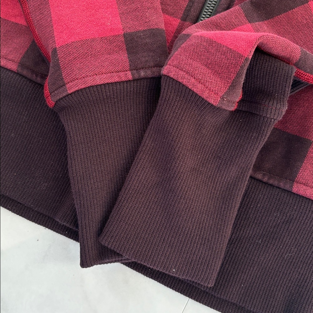Lululemon Hoodie Women’s 4 Buffalo Plaid Scuba Full Zip Lumberjack - Picture 6 of 7
